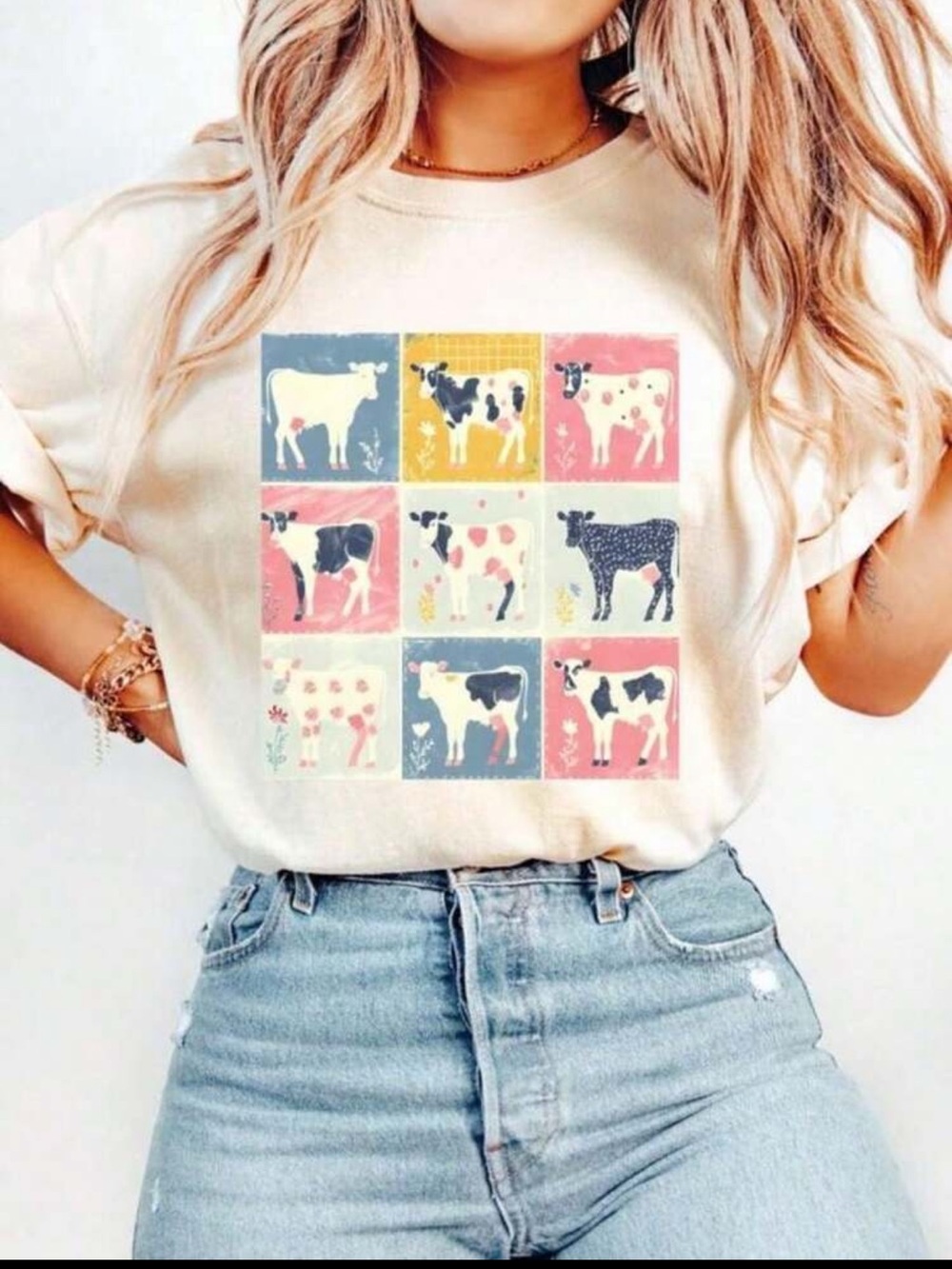Cow tee